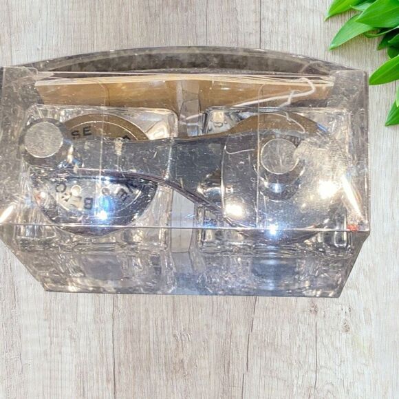 NEW Mr. Dudley Salt Pepper Grinder Mini Cube Crank Set Acrylic - Picture 4 of 5